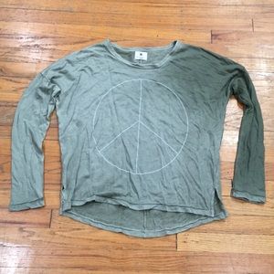 Sundry peace sign sweater sz 0/XS